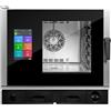 Ristoattrezzature Modello: 11443002025,Forno elettrico combinato 5 teglie GN 1/1 convezione vapore con comandi Touch Screen - AT