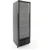 Ristoattrezzature Modello: 114700140242925,Frigo vetrina bibite verticale refrigerata 1 anta in vetro nera +0 +10 °C 240 lt 55,6x53x167,6h cm