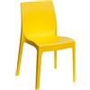 Ristoattrezzature Modello: 9623007031,Sedia rome gialla