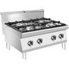Ristoattrezzature Modello: 108310000172627,Cucina a gas 4 fuochi professionale da banco 21 kW 80x70x54,7h cm