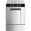Ristoattrezzature Modello: 97181753040001,Lavabicchieri Smeg SPG400ML Serie Ecoline a pulsanti con cesto 400x400 mm 3 kW Standard