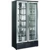 Ristoattrezzature Modello: 105780152103278,Frigo vetrina bibite verticale refrigerata 2 ante in vetro +1 +10 °C 458 lt 90x55,8x180h cm