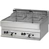 Ristoattrezzature Modello: 9727002165072,Friggitrice a gas 8+8 lt da banco doppia vasca con rubinetto 12.6 kW