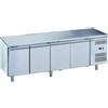 Ristoattrezzature Modello: 93150041607012,Tavolo congelatore refrigerato in acciaio inox 4 porte 2230x700x850h mm -18 -22°C