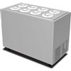 Risto Modello: 103470030462314,Banco gelati a pozzetto da incasso refrigerazione statica 8 pozzetti 350 lt 127x67,9x96,1h cm