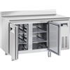 Ristoattrezzature Modello: 108770020112643,Tavolo frigo refrigerato in acciaio inox con alzatina 2 porte -2 +8 °C 135x70x95h cm