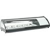 Ristoattrezzature Modello: 103672343022002,Vetrina frigo sushi 148,3x45x33h cm 6 gn 1/3 refrigerata da banco nera con vetro frontale curvo apribile e motore incorporato
