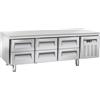 Ristoattrezzature Modello: 108780060112647,Tavolo frigo refrigerato in acciaio inox 6 cassetti -2 +8 °C 180,3x70x65h cm