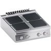 Ristoattrezzature Modello: 112200021872937,Cucina elettrica 4 piastre quadre da banco trifase 16 kW 80x90x25h cm