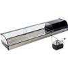 Ristoattrezzature Modello: 97940030020606,Vetrina frigo 1566x410x250h mm refrigerata da banco nera vetri curvi con motore incorporato e piano liscio