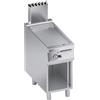 Ristoattrezzature Modello: 112470020222721,Fry top a gas con vano aperto piastra ribassata rigata 9 kW40x90x85h cm