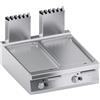 Ristoattrezzature Modello: 111890060232937,Fry top a gas da banco piastre ribassate separate 1/2 liscia 1/2 rigata 18 Kw 80x90x25h cm