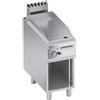 Ristoattrezzature Modello: 112470011012721,Fry top a gas con vano aperto piastra liscia 6 kW 40x90x85h cm