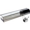 Ristoattrezzature Modello: 97940050060605,Vetrina frigo 1216x410x250h mm refrigerata da banco bianca vetri curvi con motore incorporato e piano liscio