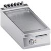 Ristoattrezzature Modello: 111900020212935,Fry top elettrico da banco piastra ribassata rigata 7 kW 40x90x25h cm
