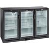 Ristoattrezzature Modello: 103570032812392,Retrobanco refrigerato refrigerazione Roll-Bond con ventilatore di assistenza per bibite 3 porte a battente 320 lt 135x52x90h cm