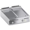 Ristoattrezzature Modello: 111900010142937,Fry top elettrico da banco piastre ribassate separate lisce 14 kW 80x90x25h cm