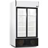 Ristoattrezzature Modello: 109050153902684,Frigo vetrina bibite verticale refrigerata 2 ante scorrevoli in vetro +1 +10 °C 1175 lt 110,3x86x200,1h cm