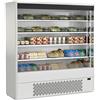 Risto Modello: 10913006872694,Espositore murale ventilato con frontale aperto bianco temperatura 0 +4°C 188,5x64x198,5h cm