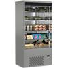 Risto Modello: 10913022872692,Espositore murale ventilato con frontale aperto grigio temperatura 0 +4°C 98,5x64x198,5h cm