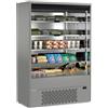Risto Modello: 10913022872693,Espositore murale ventilato con frontale aperto grigio temperatura 0 +4°C 133,5x64x198,5h cm
