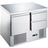 Ristoattrezzature Modello: 104340010012396,Banco frigo saladette con piano in acciaio inox 1 porta e 2 cassetti 90x70x87,6h cm