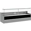 Risto Modello: 11068002952806,Banco refrigerato statico con vano riserva per salumeria e macelleria vetri apribili verso l'alto nero +4 +6°C 150x98x127h cm