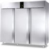Ristoattrezzature Modello: 104430032319,Armadio frigo refrigerato in acciaio inox 3 ante cieche 2300 lt ventilato -2 +10°C