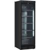 Ristoattrezzature Modello: 115700021541721,Frigo vetrina bibite refrigerata 1 anta in vetro +0 +10 °C nera 390 lt 595x655x1830h mm