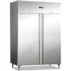Ristoattrezzature Modello: 1082000209955,Armadio congelatore refrigerato ventilato in acciaio 2 ante capacità 1400 lt temperatura -15 -22°C
