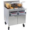 Ristoattrezzature Modello: 12229496225,Friggitrice elettrica professionale con sistema di filtraggio olio 22+22 lt 17+17 kW