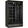 Ristoattrezzature Modello: 115730022173007,Espositore murale refrigerazione no frost 2 ante -18 -22°C nero 930 lt 125,3x76x199,7h cm