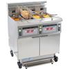 Ristoattrezzature Modello: 12229497225,Friggitrice elettrica professionale con sistema di filtraggio olio 12+12+12+12 lt 17+17 kW