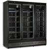 Ristoattrezzature Modello: 115730022183008,Espositore murale refrigerazione no frost 3 ante -18 -22°C nero 1450 lt 190,5x78x209h cm