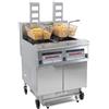 Ristoattrezzature Modello: 12230496225,Friggitrice elettrica professionale con sollevamento automatico e sistema di filtraggio olio 22+22 lt 17+17 kW