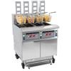 Ristoattrezzature Modello: 12230497225,Friggitrice elettrica professionale con sollevamento automatico e sistema di filtraggio olio 12+12+12+12 lt 17+17 kW