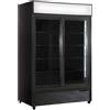 Ristoattrezzature Modello: 9832170014002,Frigo vetrina bibite refrigerata con microventilazione doppia anta scorrevole in vetro termetro digitale 534 lt +0 +10 °C nero