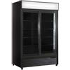 Ristoattrezzature Modello: 9832171014002,Frigo vetrina bibite refrigerata con microventilazione doppia anta scorrevole in vetro termetro digitale 832 lt +0 +10 °C nero