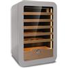 Ristoattrezzature Modello: 115770220393013,Cantina vini refrigerazione ventilata da banco grigia 36 bottiglie +2 +20°C 54x55x83,5h cm