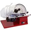 Ristoattrezzature Modello: 10159001013005,Affettatrice per salumi a gravità con piano d'appoggio ampio lama in acciaio cromato Ø 250 mm linea PRO Red