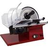 Ristoattrezzature Modello: 10159001017005,Affettatrice per salumi a gravità con piano d'appoggio ampio lama in acciaio cromato Ø 220 mm linea PRO Red