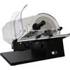 Ristoattrezzature Modello: 10159001018009,Affettatrice per salumi a gravità con piano d'appoggio ampio lama in acciaio cromato Ø 275 mm linea PRO Black