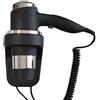 Ristoattrezzature Modello: 10543002039,Asciugacapelli da parete con regolatore di potenza nero 1.6 kW
