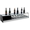 Ristoattrezzature Modello: 98720210110614,Vetrina frigo 1216x410x300h mm 4 vaschette gn 1/3 refrigerata da retrobanco argento vetri dritti specchio interno con motore incorporato