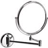 Ristoattrezzature Modello: 1054523,Specchio ingranditore in acciaio inox con finitura cromo lucido Ø 20 cm a 2 braccia