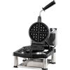 Ristoattrezzature Modello: 122590393339,Macchina professionale per waffle rotondo 180° 1.6 kW 31,5x62x30h cm