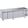 Ristoattrezzature Modello: 115780040062976,Tavolo frigo refrigerato in acciaio inox 4 porte +2 +8 °C 223x70x85h cm monoblocco - FC