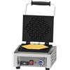 Ristoattrezzature Modello: 122591533338,Macchina professionale per waffle con apertura a 90° 1.7 kW 29,6x41,5x29h cm