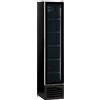 Ristoattrezzature Modello: 98781806036002,Frigo vetrina bibite refrigerata SLIM statica con Luci led termometro digitale 0+10°C 390x475x1880h mm 160 lt nero