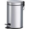 Risto Modello: 105492437,Kit da 4 pattumiere in acciaio con pedale 12 lt 25x25x38h cm
